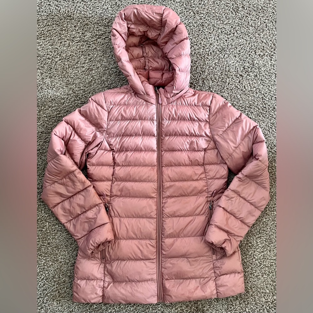 Pink Womens Puffer Coat